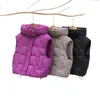 Gilet in piumino per bambini Gilet in piumino con cappuccio autunno/inverno per ragazzi e ragazze e cappotto caldo oversize per bambini