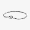 Nowe momenty 925 Sterling Srebrny klasyczny elegancki łańcuch węża Bransoletka Fit Authentic European Dangle Charm for Women Fashion Diy Jewel267T