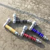 New Style Mini Metal Alloy Pipes Kit Colorful Carved Designs Filter Silver Screen Spoon Bowl Portable Dry Herb Tobacco Cigarette Holder Hand Smoking Tube