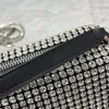 Designväska mode kvällspåsar fyrkantiga handväska kvinnor axel väska silver hårdvara kedja crossbody handväska diamant koppling väska hög kvalitet lyx totes handväska