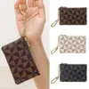 Topkwaliteit mode sleutel zakje munt portemonnee damier leer bevat klassieke vrouwen mannenhouder kleine rits sleutel wallets2307