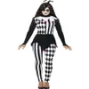 Costume d'halloween de bouffon pour femmes, déguisement de Clown arlequin pour adultes, tenue pour femmes SM1898 MLXL2352