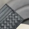 レザーラグジュアリーデザイン織物ポータブルレディースファッションシンプルクレジットカードクリップ超薄型メンズ名刺クリップアンチ脱落ユニセックス
