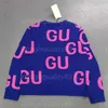 Suéteres Suéter de diseñador Mujer Jumper Bloqueo de color Estampado de letras Manga larga Cuello redondo Suéter suelto de moda Top de punto Otoño Diseñador Suéteres Ropa para mujer