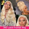 Synthetic Wigs 360 lace front wig 613 blonde 13x4 13x6 body wave pre inserted Brazilian human hair 30 32 inches 231205