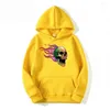 Erkek Hoodies Moda Hoodie Kadın Günlük Sıradan Pullover İlkbahar ve Sonbahar Gevşek Sweatshirt Baskılı Kafatası Düz ​​Renk Giysileri