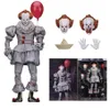 18cm 7 inç neca Stephen King's It Pennywise Joker Palyaço PVC aksiyon figürü oyuncaklar Cadılar Bayramı Gün Noel Hediyesi C19041501317U