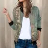 Vestes Femmes Vantage Floral Veste Femmes À Manches Longues Pardessus Zipper Blazer Outwear Femme Rétro Chaud Automne Hiver Bomber Dames