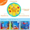 Klawiatury Piano zabawki dla dzieci 1-3 lata Babies Ocean Light Rotary Projector Musical Toys Montessori Early Educational Sensory