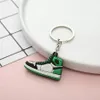 Mini silikon spor ayakkabılar anahtarlık anahtar hediye anahtar zincir çanta zinciri anahtar tutucu toplu fiyat basketbol ayakkabı anahtar zinciri