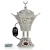 Brûleur d'encens électrique arabe avec chargeur, brûleurs Bakhoor portables avec minuterie réglable, lampes de parfum pour décoration de maison du Ramadan 266K