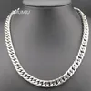 40 45 50 55 60 65 70 90CM collier à maillons en acier inoxydable bijoux 10mm de largeur HZN024 Chains232l