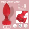 Seksspeeltje Massager Rose Anale Vibrator voor Vrouwen Dildo Butt Plug g Spot Stimulator Wearable Mannen Prostaat Massager Kralen Volwassen Speelgoed