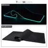 Muskuddar handled vilar LED Light Mousepad RGB -tangentbord omslaget Deskmat Färgstark yta Vattentät Multisize World Computer Gamer CS DOTA 231204