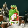 Christmas Decorations 50PCS Santa Claus Xmas Candy Bags Home Decoration Snowflakes Snowmen Biscuit Merry Treat Bag