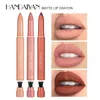 Lippenpotloden HANDAIYAN Matte Lip Liner Waterproof Velvet Matte Lipliner Langdurige Lipstick Pencil Rood Bruin Lipstic Vrouwelijke Cosmetische Make-up 231204