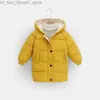 Manteau en duvet 2-10 ans automne hiver garçons doudoune garder au chaud à capuche fermeture éclair filles princesse manteau coupe-vent garçons vêtements d'extérieur nouveaux vêtements pour enfants Q231205