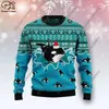 Herrenpullover 3D-gedruckte Weihnachtsserie Blumenbaum Weihnachtsmann-Muster Hässlicher Pullover Lässiger Winter-warmer Stil Unisex S-11