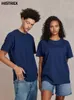 T-shirt da uomo Camicia in cotone 100 per uomo Donna Manica corta Estate Pianura Top Solido Casual T-shirt allentata Abbigliamento di alta qualità 7 once 210 gsm