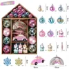 Christmas Decorations 70Pcs box Tree Ball Ornaments Snowflake Snowman Star Hanging Pendants Noel Navidad Home Decoration 2024 Year Gift 231205