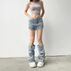 Damesjeans INS gescheurde bedelaar zwervende wind gerafeld stijlvolle hoge taille sexy dun uitziende coole superkorte shorts