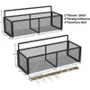 2-pack Shower Caddy Basket Shelf Organizer Wall Mounted Rustproof with 4 Adhesives No Drilling 220329259E