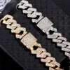 Anklets Flatfoosie Hip Hop Iced Out Chunky Cuban Chain for Women Link Ankle Bracelet Beach Barefoot Jewelry 231205 Daily Wear