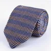 Bow Ties 6CM Fashion Men's Striped Ploka Dots Coffee Navy Wine Solid Tie Knit Knitted Necktie Normal Slim Classic Woven Cravate