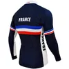 2022 France Pro Team Vestes de cyclisme d'hiver Polaire Cyclisme Coupe-vent Coupe-vent Thermique VTT Manteau de vélo Hommes Warm Up Jacket241z