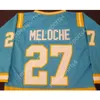 Maillot de hockey personnalisé GILLES MELOCHE 27 CALIFORNIA GOLDEN SEALS NOUVEAU Top cousu S-M-L-XL-XXL-3XL-4XL-5XL-6XL