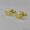 Cuff Links Hebrew Chai Cuff Links Personalized Name Initial Monogram Cufflinks Cus Any Language Cufflinks Men Wedding Gift Jewelry R231205