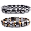 Bracelet Nature Jaune Oeil De Tigre Hématite Perles Bracelet Thérapie Soins De Santé Aimant Bijoux Pour Hommes Charme Bracelets Cadeaux Pour Man274s