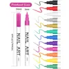 عناصر أخرى 12 اللون 3D Art Art Pens Point Point Graffiti Dotting Pen Drawing Painting Liner Brush Diy Nail Art Beauty Adorn Manicure Tools 231204