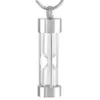 IJD9400 Eternal Memory Hourglass Cremation Halsband Håll fler aska av din älskade rostfritt stål urn Human Ash Locket Casket309c