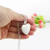 Kettingen Bloempatroon Symmetrische Ketting Hartvorm Handgemaakte Glazen Sieraden Voor Vrouw Accessoires FJH142