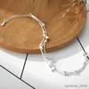 Chaîne DAIWUJAN couleur argent Double couches étoiles perles bracelets pour femme boîte élégante chaîne Bracelet à breloques cadeau de fête d'anniversaire R231205