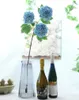 Fiori decorativi Seta artificiale con foglie verdi Ortensia Finta palla di neve Decorazione domestica per feste di matrimonio 3 teste