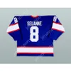 Anpassad Teemu Selanne 8 Winnipeg Jets Hockey Jersey New Top Stitched S-M-L-XL-XXL-3XL-4XL-5XL-6XL