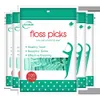 Fio dental 500 peças, palito de plástico de hortelã com fio, vara de seda descartável, ultrafino, sabor de hortelã-pimenta, fio dental 231204