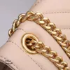 Designers Bags Women Fashion Shoulder Envelope Gold Sier Chain Bag Sheepskin Genuine Leather Handbags Lady Quilted Lattice Chains Flap