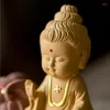 Tea husdjur personlig kreativ amitabha Buddha tibetansk hemceremoni snida små ornament bildekoration