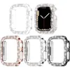YIFILM Diamond Case Voor Apple watch 8 7 41mm 45mm 44mm 40mm 42mm 38mm Accessoires Bling Bumper Protector Cover iWatch serie 8 3 4 5 6 se