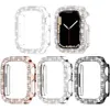 Yifilm Diamond Case för Apple Watch 8 7 41mm 45mm 44mm 40mm 42mm 38mm Tillbehör Bling Bumper Protector Cover IWatch Series 8 3 4 5 6 SE