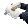 Vingerhandschoenen voor kinderen 1 paar Koreaanse winter warme handschoenen voor moeder Dikker zachte kinderwagenaccessoires Winddichte handgreephandschoenen 231204