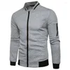 Herenjassen Sweatshirts met ritszakken Dunne effen kleur Half trainingspak Casual buitenjas met capuchon en lange mouwen