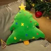 Pillow Christmas Tree Shaped Plush Toys Decoration Throw Childrens Doll Sofa Cushion Bed 231205