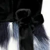 女性の毛皮のフェイクファーネラッツルリウィンター長い暖かいカラフルなパッチワークフェイクファーワープコートウォームベルト特大ファッション衣料品ストリート231204