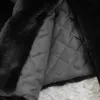 Women's Fur Faux Fur Manteau en fausse fourrure de lapin pour femme pardessus a revers chaud peluche grande taille haute qualite luxe long optique hiver 231205