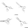 Hair Scissors Barber Shears 6 Inch Japan 440C Hairdressing Bearing Screw Lyrebird High Class 10Pcs/Lot Drop Delivery Products Care St Dh67H