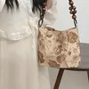 Bolsas de noche Mujeres Bolsa de axila Sólido Jacquard Tela Manija Gran capacidad Crossbody Vintage Tote Clutch Monedero